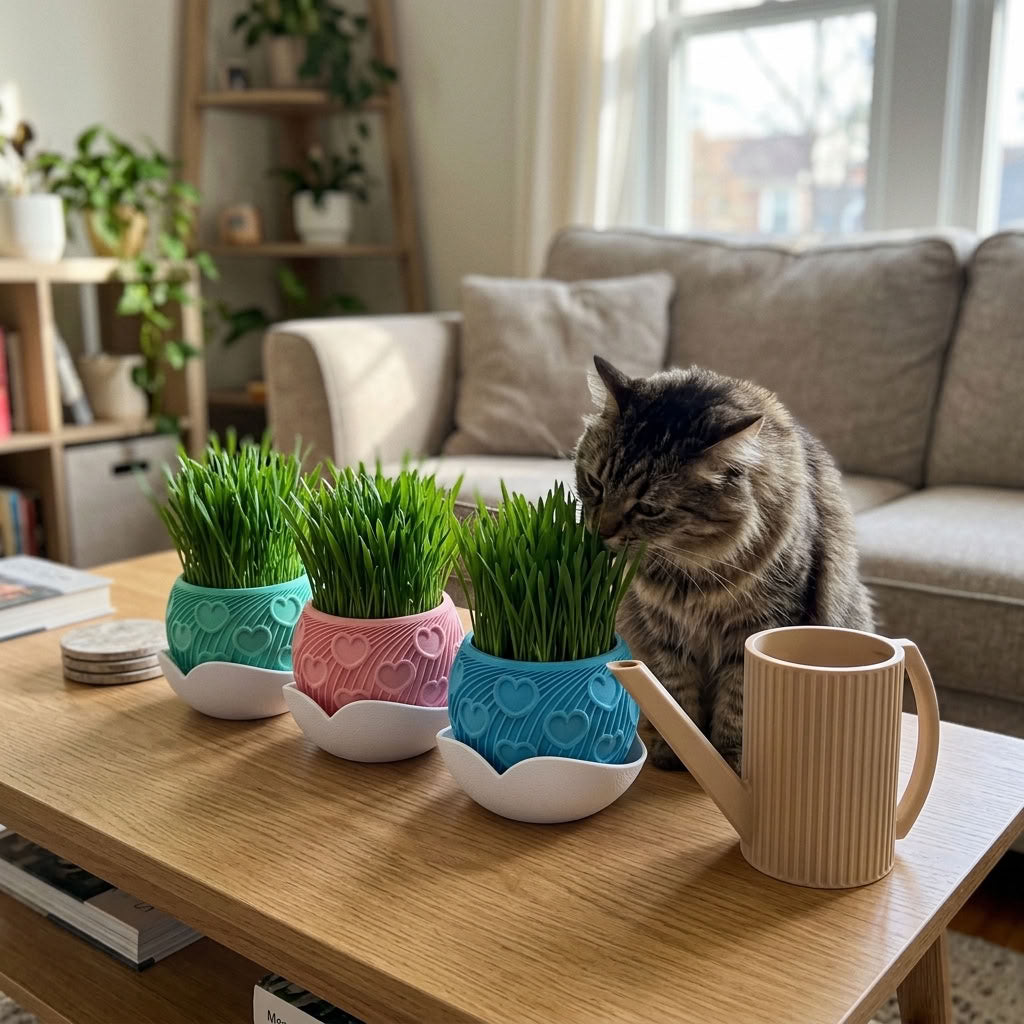Katzengras Set Cuore