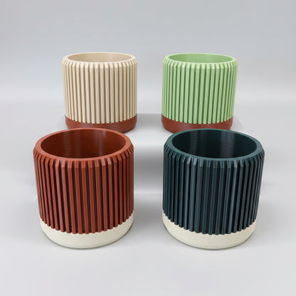 Hydro Groove - handgefertigte 3D Design Töpfe