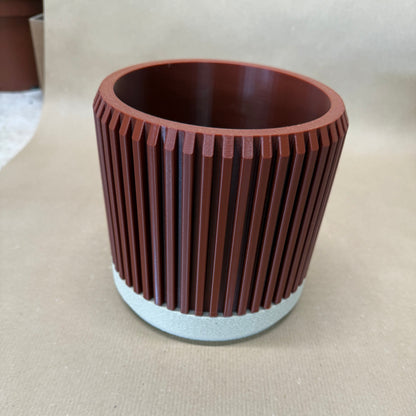 Hydro Groove - handgefertigte 3D Design Töpfe